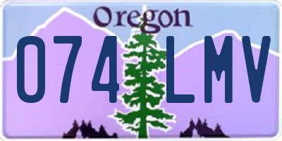 OR license plate 074LMV