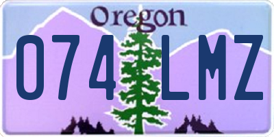 OR license plate 074LMZ