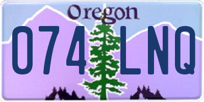 OR license plate 074LNQ