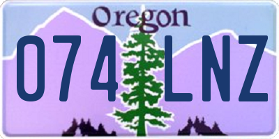 OR license plate 074LNZ