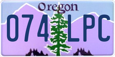OR license plate 074LPC