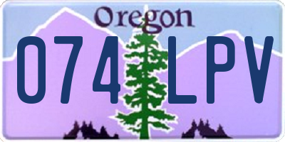 OR license plate 074LPV