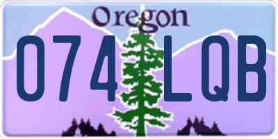 OR license plate 074LQB