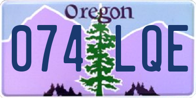 OR license plate 074LQE