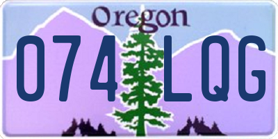 OR license plate 074LQG