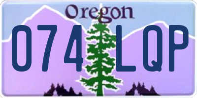 OR license plate 074LQP