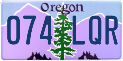 OR license plate 074LQR