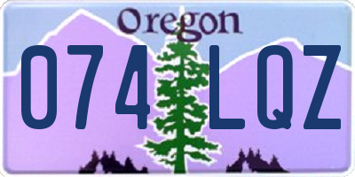 OR license plate 074LQZ