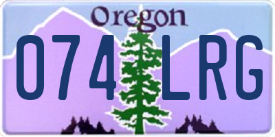 OR license plate 074LRG