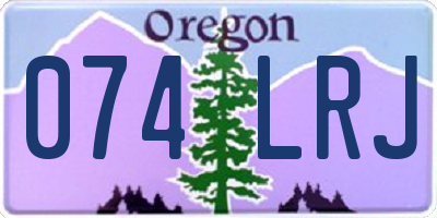 OR license plate 074LRJ
