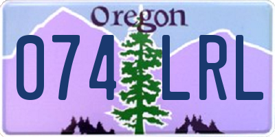 OR license plate 074LRL