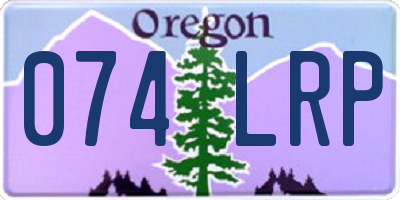 OR license plate 074LRP