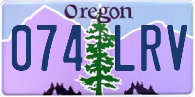 OR license plate 074LRV