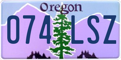 OR license plate 074LSZ