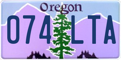OR license plate 074LTA