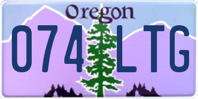 OR license plate 074LTG