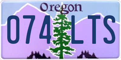 OR license plate 074LTS