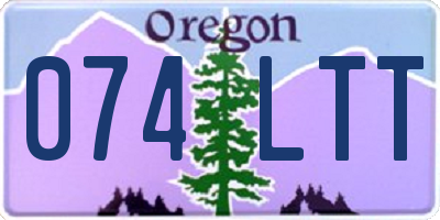 OR license plate 074LTT