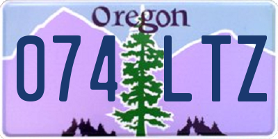 OR license plate 074LTZ