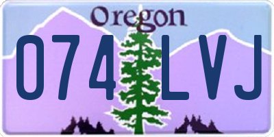 OR license plate 074LVJ