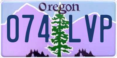 OR license plate 074LVP