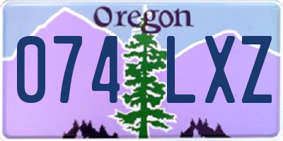 OR license plate 074LXZ