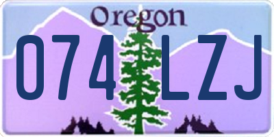 OR license plate 074LZJ
