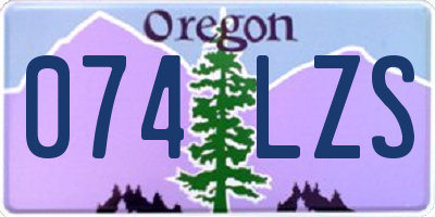 OR license plate 074LZS
