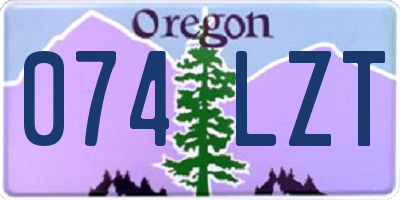 OR license plate 074LZT