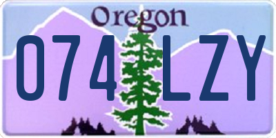 OR license plate 074LZY