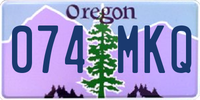 OR license plate 074MKQ