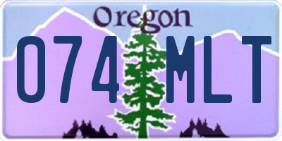 OR license plate 074MLT