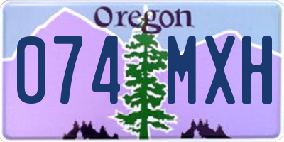 OR license plate 074MXH