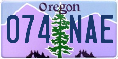 OR license plate 074NAE