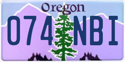 OR license plate 074NBI