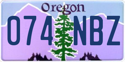 OR license plate 074NBZ