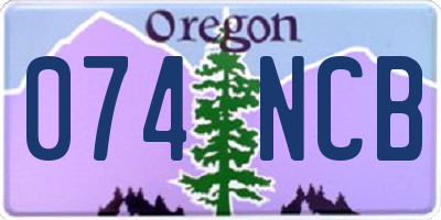 OR license plate 074NCB