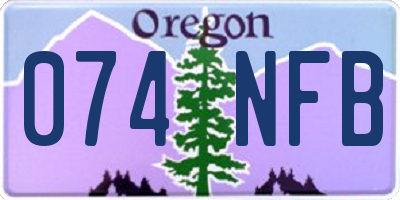 OR license plate 074NFB
