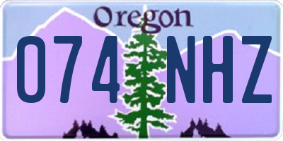 OR license plate 074NHZ