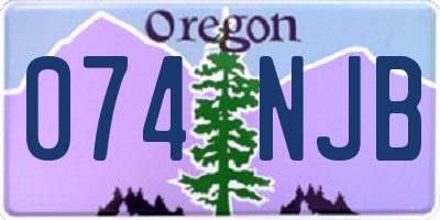 OR license plate 074NJB