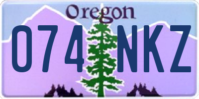 OR license plate 074NKZ