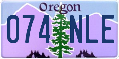 OR license plate 074NLE