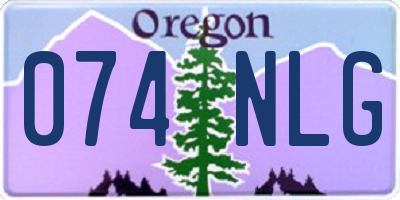 OR license plate 074NLG