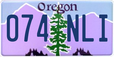 OR license plate 074NLI