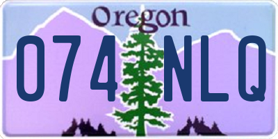OR license plate 074NLQ