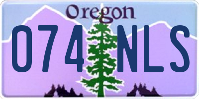 OR license plate 074NLS