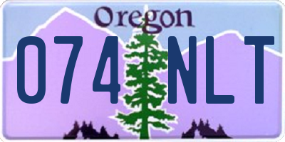 OR license plate 074NLT