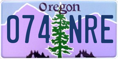 OR license plate 074NRE
