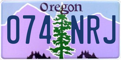 OR license plate 074NRJ