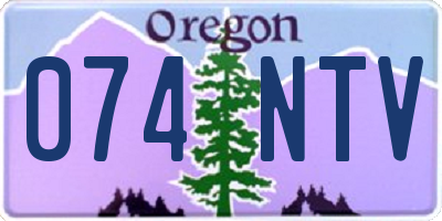OR license plate 074NTV